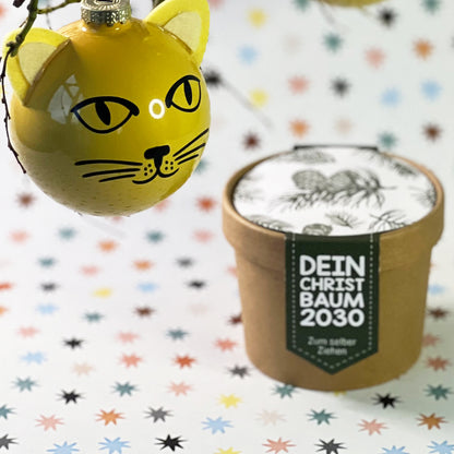 Katzenweihnachtsbaum Geschenk Box