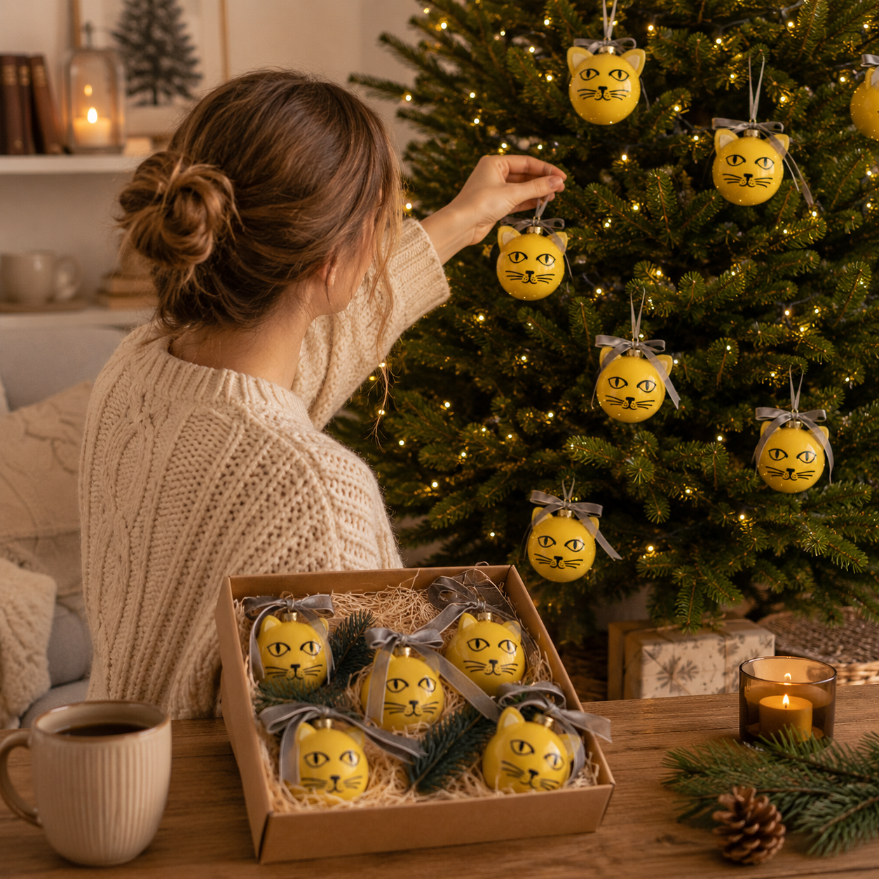 Christbaumschmuck für Katzenfreunde