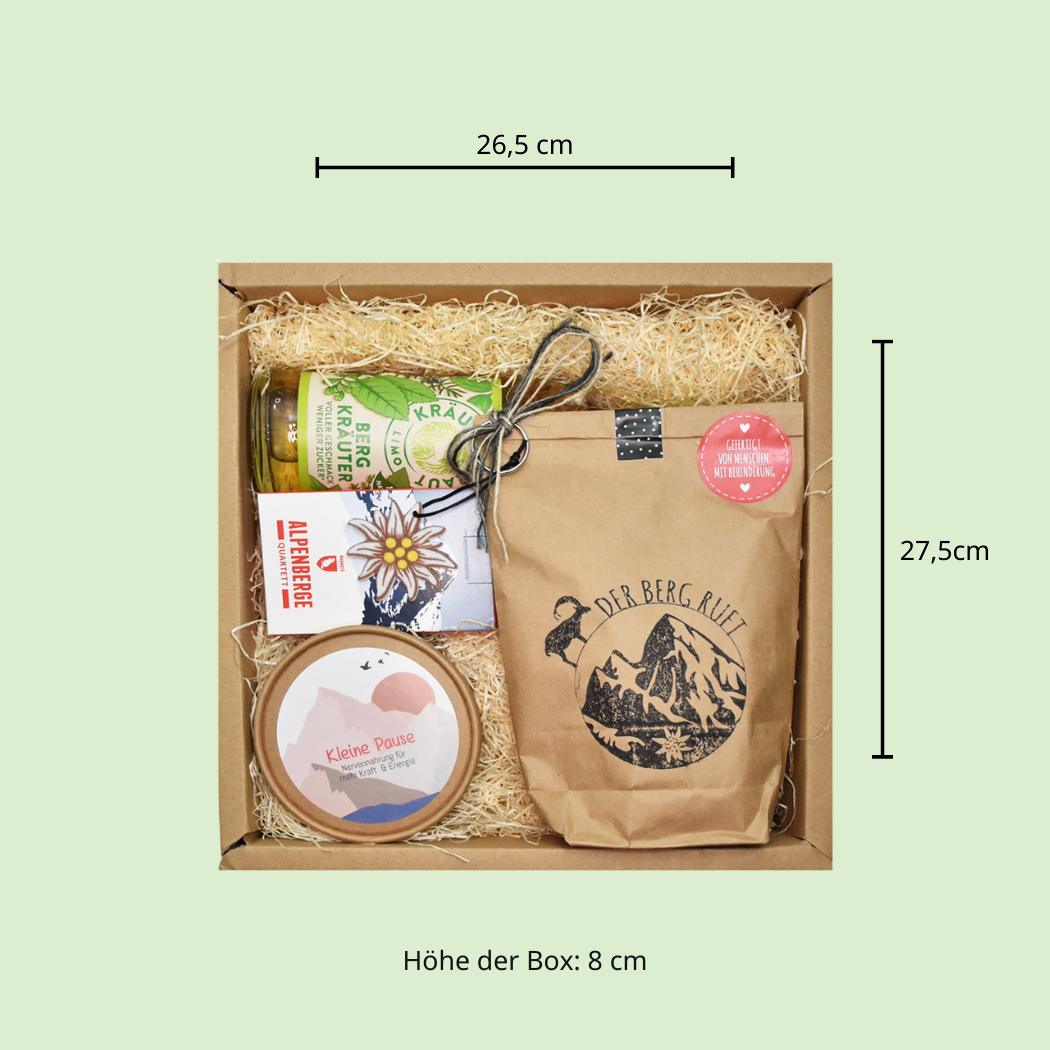 Wandergeschenk-  Der Berg ruft Geschenkbox
