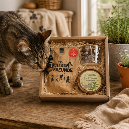 Katzenfreunde nachhaltige Geschenk Box