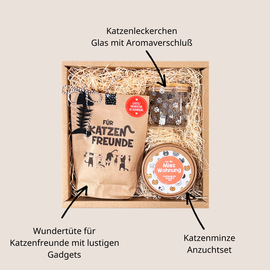 Katzenfreunde nachhaltige Geschenk Box