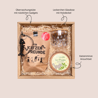 Katzenfreunde nachhaltige Geschenk Box