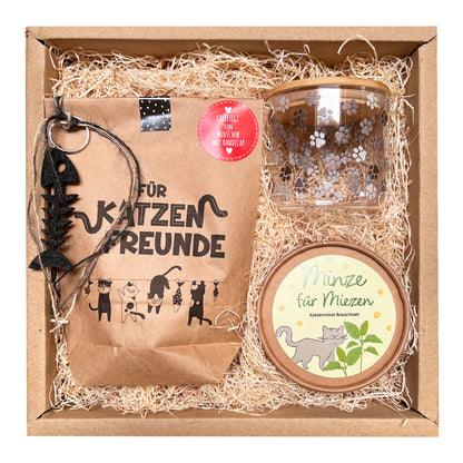 Katzenfreunde nachhaltige Geschenk Box