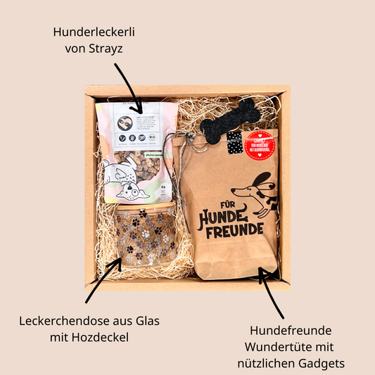 Hundefreunde Geschenkbox: Überraschung für Mensch und Tier