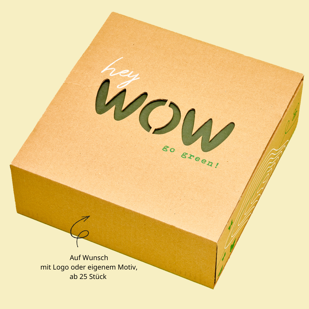 Weihnachtsbox für Hundeliebhaber mit Christbaumkugeln