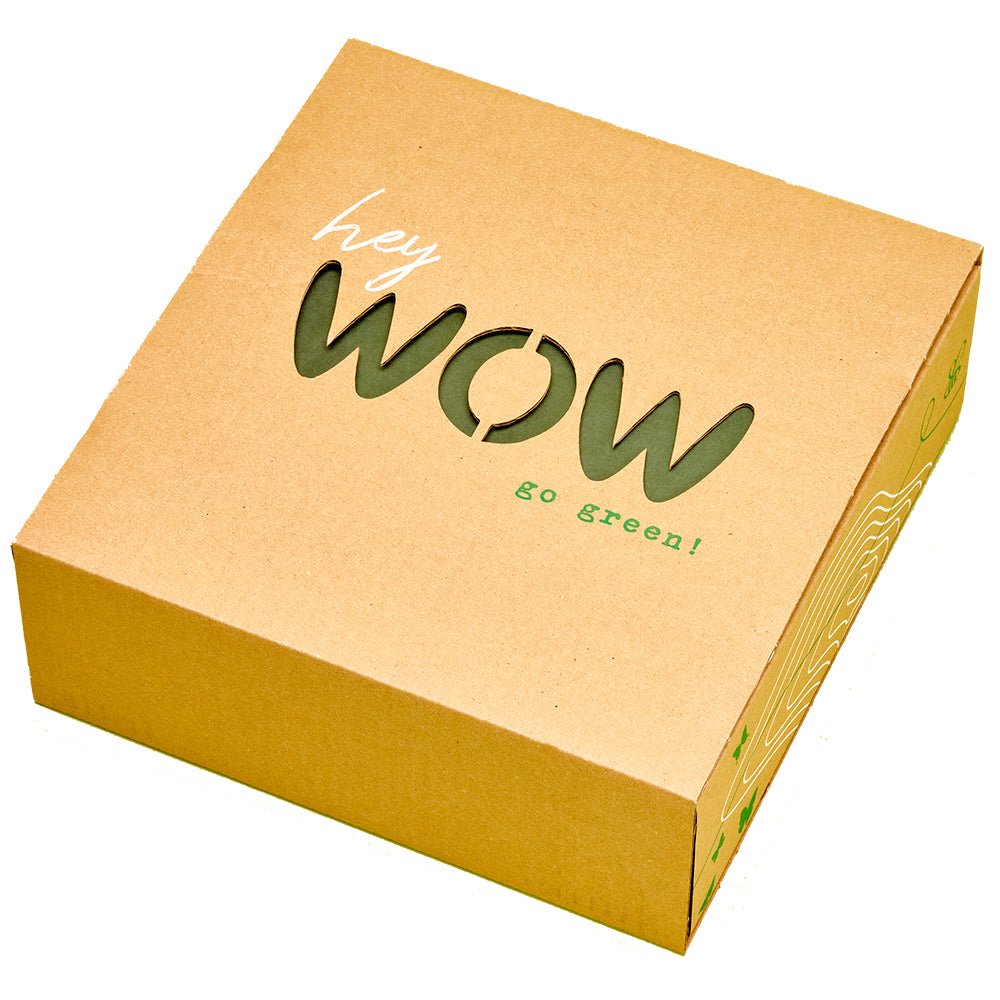 Geschenkverpackung hey WOW go green