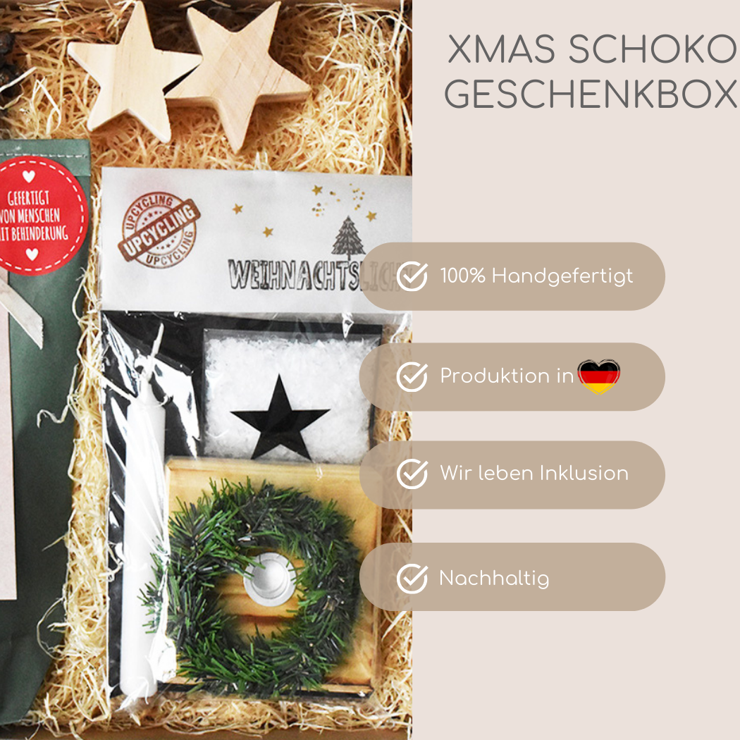 Weihnachtspräsent Box Rentier Schokolade