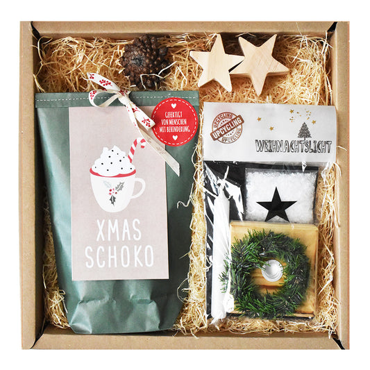 Weihnachtspräsent Box Rentier Schokolade