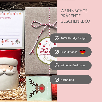 Weihnachtsüberraschung Geschenkbox frohe Weihnachten