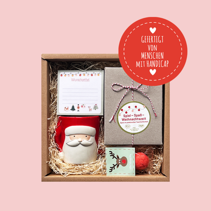 Weihnachtsüberraschung Geschenkbox frohe Weihnachten