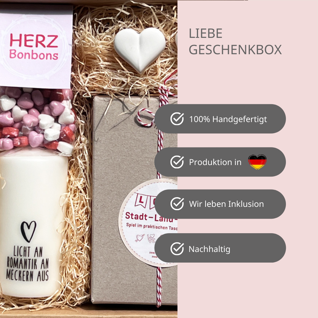 Geschenkbox voller Liebe Liebesgeschenke für Herzensmenschen