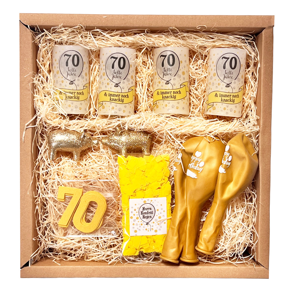 Deko zum 70. Geburtstag – Stilvolle Tischdekobox für den Ehrentag