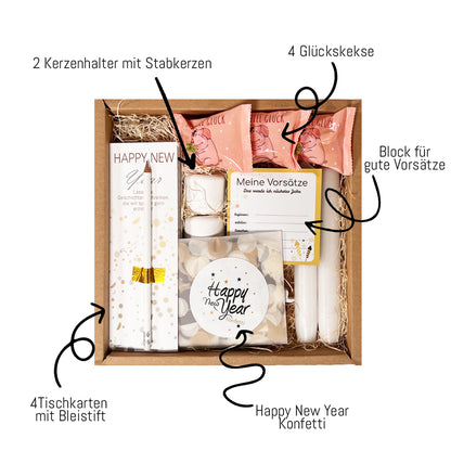 Silvester Tischdeko Box