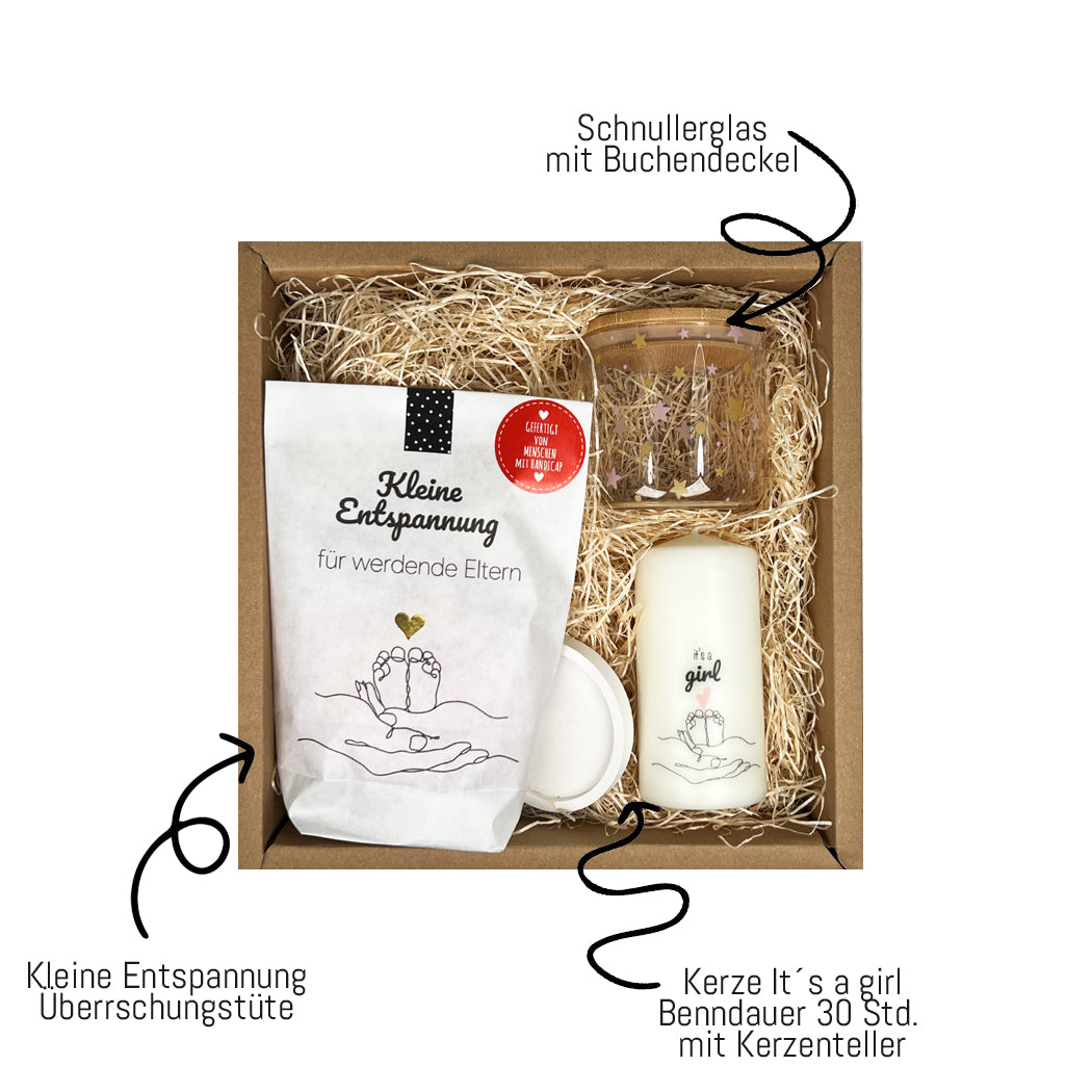 Geschenkbox zur Geburt Mädchen