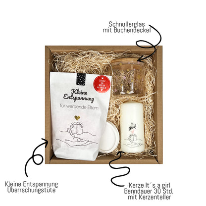 Geschenkbox zur Geburt Mädchen