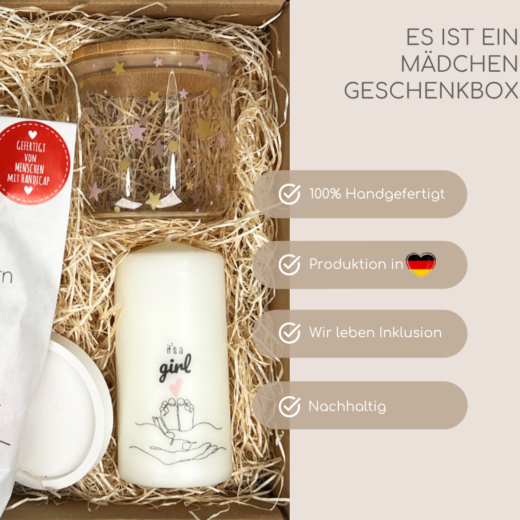Geschenkbox zur Geburt Mädchen