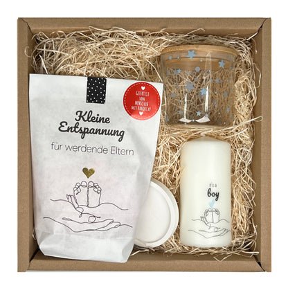 Geschenkbox zur Geburt Junge