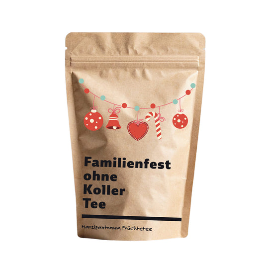 Familienfest ohne Koller Tee -Tee Give Away mit Humor
