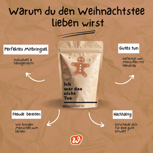 Ich war das nicht Tee - lustig und einzigartig