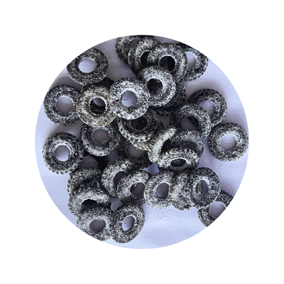 Weihnachtssüßigkeiten - Weihnachtskränze aus Lakritz