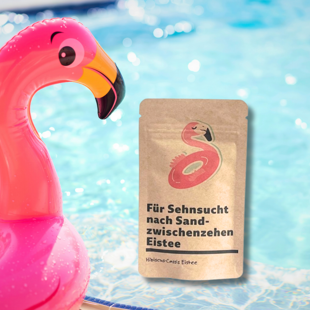 Für Sehnsucht nach Sand zwischen den Zehen Eistee