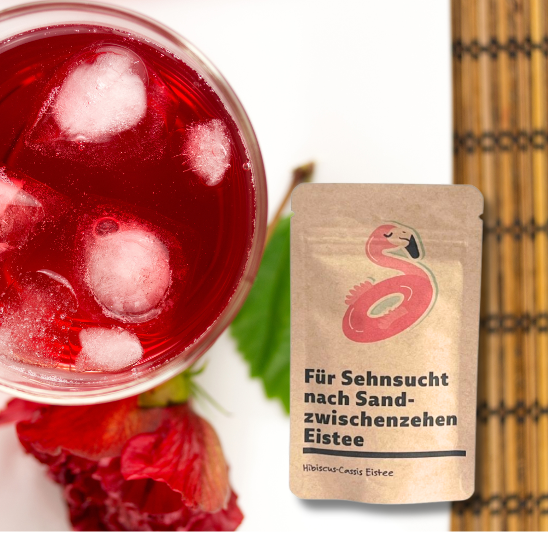 Für Sehnsucht nach Sand zwischen den Zehen Eistee
