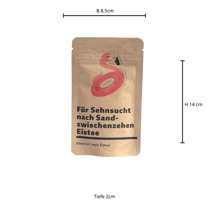 Für Sehnsucht nach Sand zwischen den Zehen Eistee