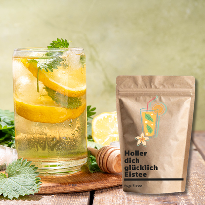 Holler dich glücklich Eistee - Holunder Minze Limonade