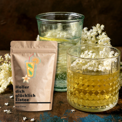 Holler dich glücklich Eistee - Holunder Minze Limonade
