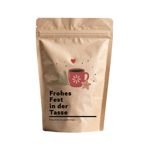 Frohes Fest in der Tasse Tee