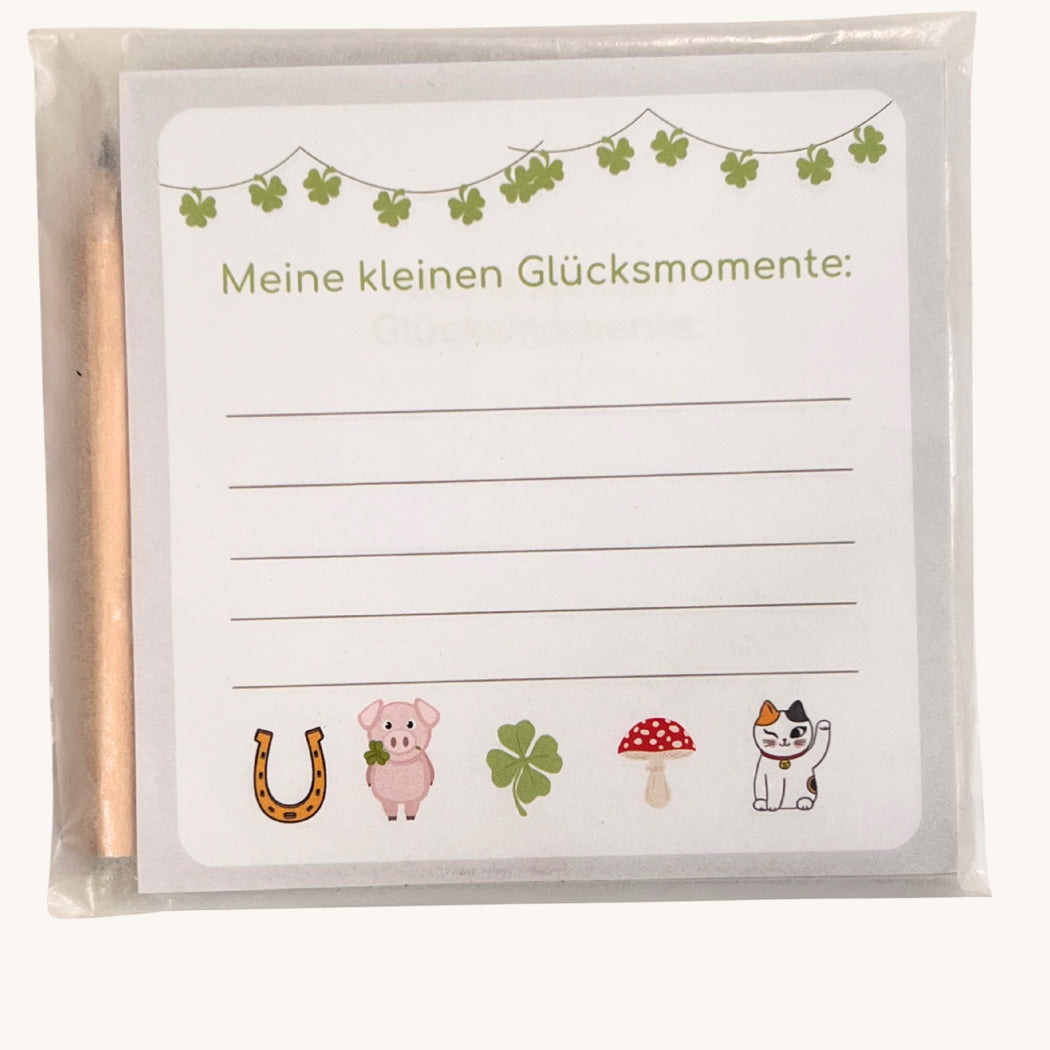 Glücksmomente Block Set - dein täglicher Gute-Laune-Speicher