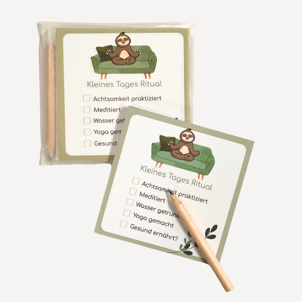 Tages Ritual Block Set -für strukturierten Alltag