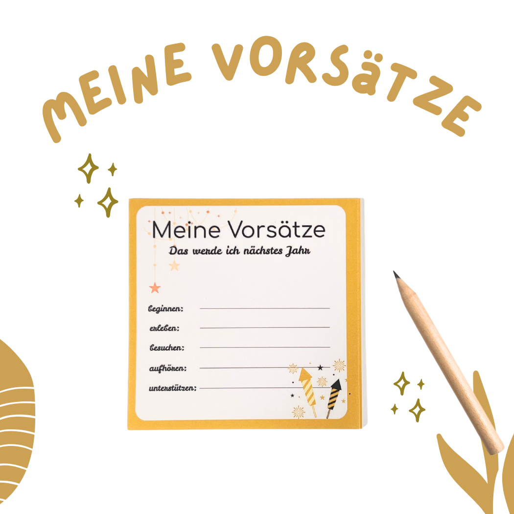 Meine Vorsätze Block Set – Dein Start in ein bewusstes Jahr