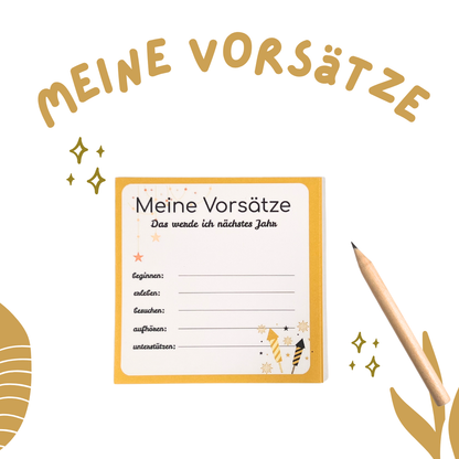 Meine Vorsätze Block Set – Dein Start in ein bewusstes Jahr