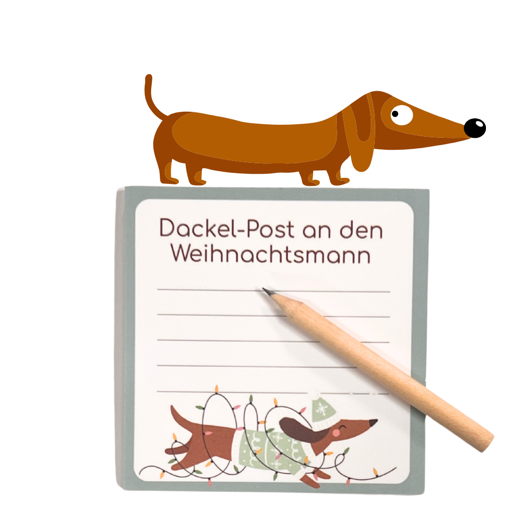 Dackel Post Block Set - Süßer Notizblock