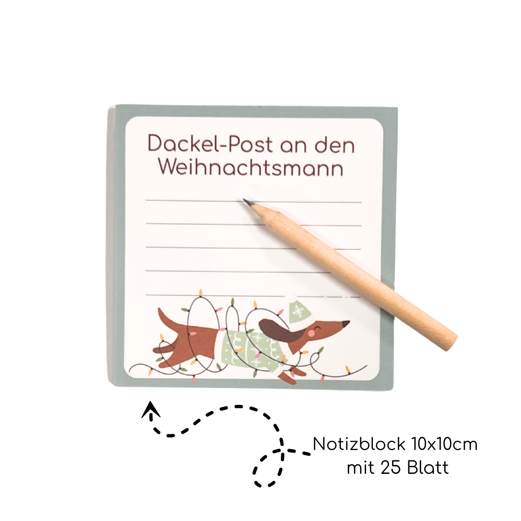Dackel Post Block Set - Süßer Notizblock