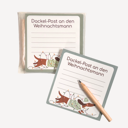 Dackel Post Block Set - Süßer Notizblock