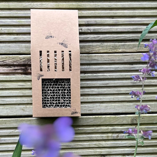 Wildbienenhotel aus Pappe