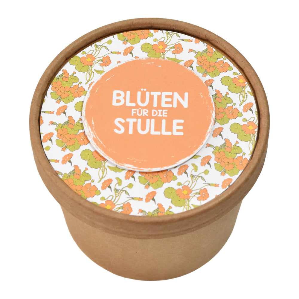 Blüten für die Stulle Kapuzinerkresse für die Fensterbank