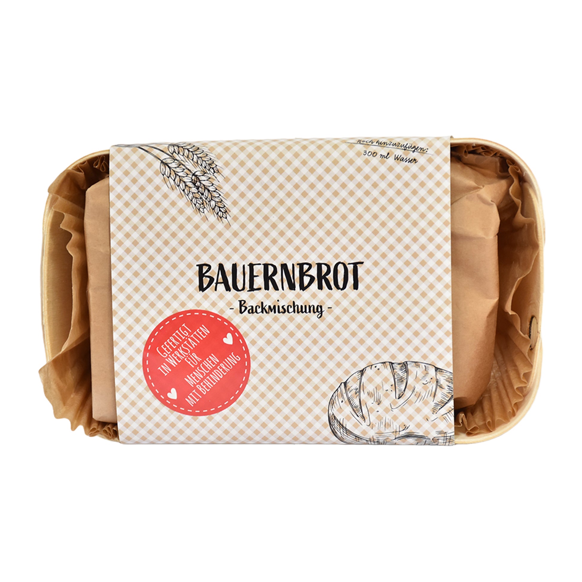 Bauernbrot Backmischung zum DIY Brot backen inklusive Backform