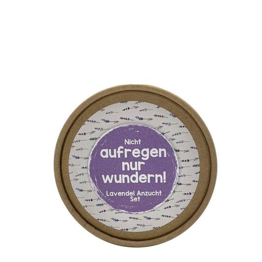 Nicht aufregen nur wundern Lavendel Anzuchtset