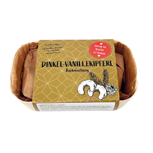 Dinkel Vanillekipferl weihnachtliche Backmischung