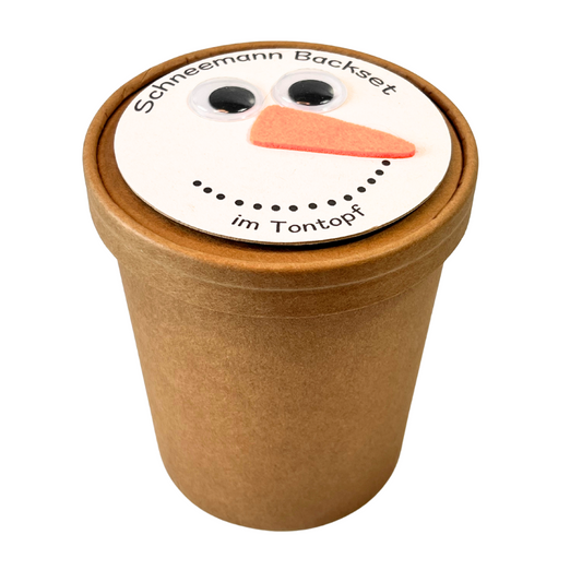 Schneemann Backset – Dein winterliches DIY Geschenkset Backen mit Herz