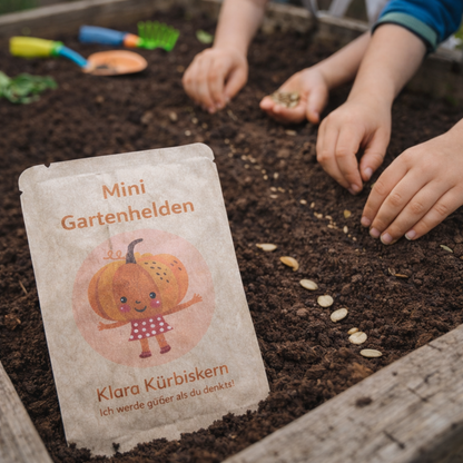 Klara Kürbiskern Anzuchtset für Kinder