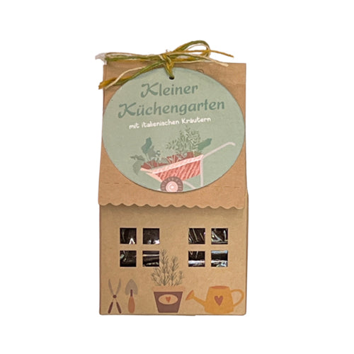 Küchenkräuter Gartenhaus m. italienischen Kräutern
