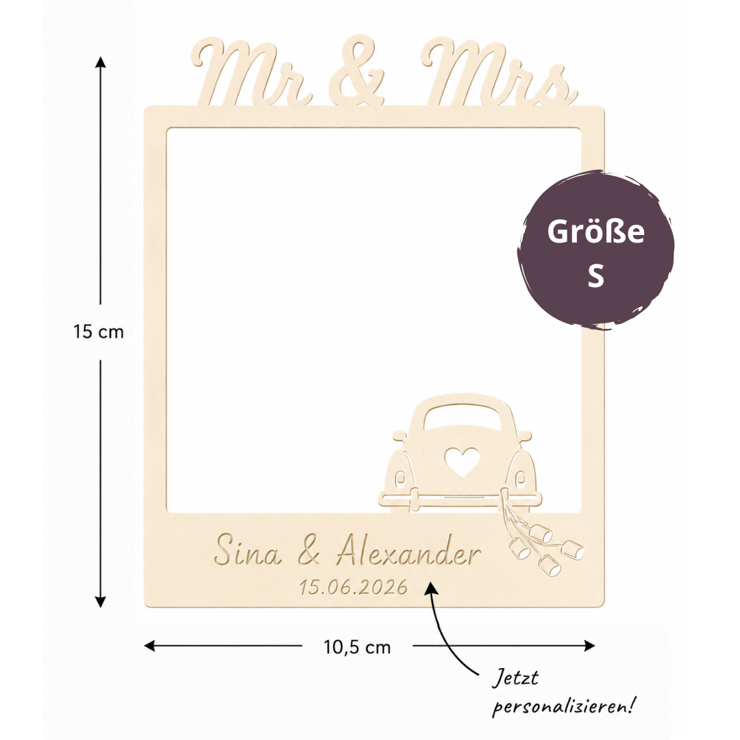Hochzeit Polaroid Rahmen Premium