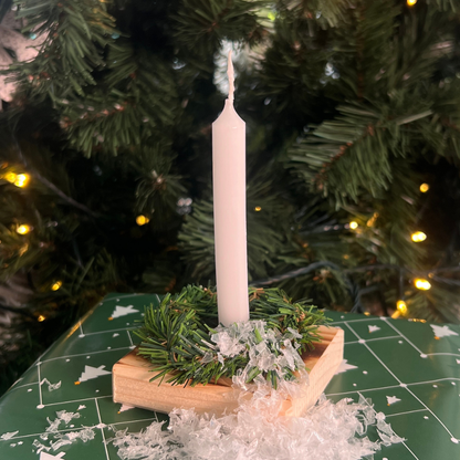 Weihnachtslicht Upcycling aus recyceltem Palettenholz