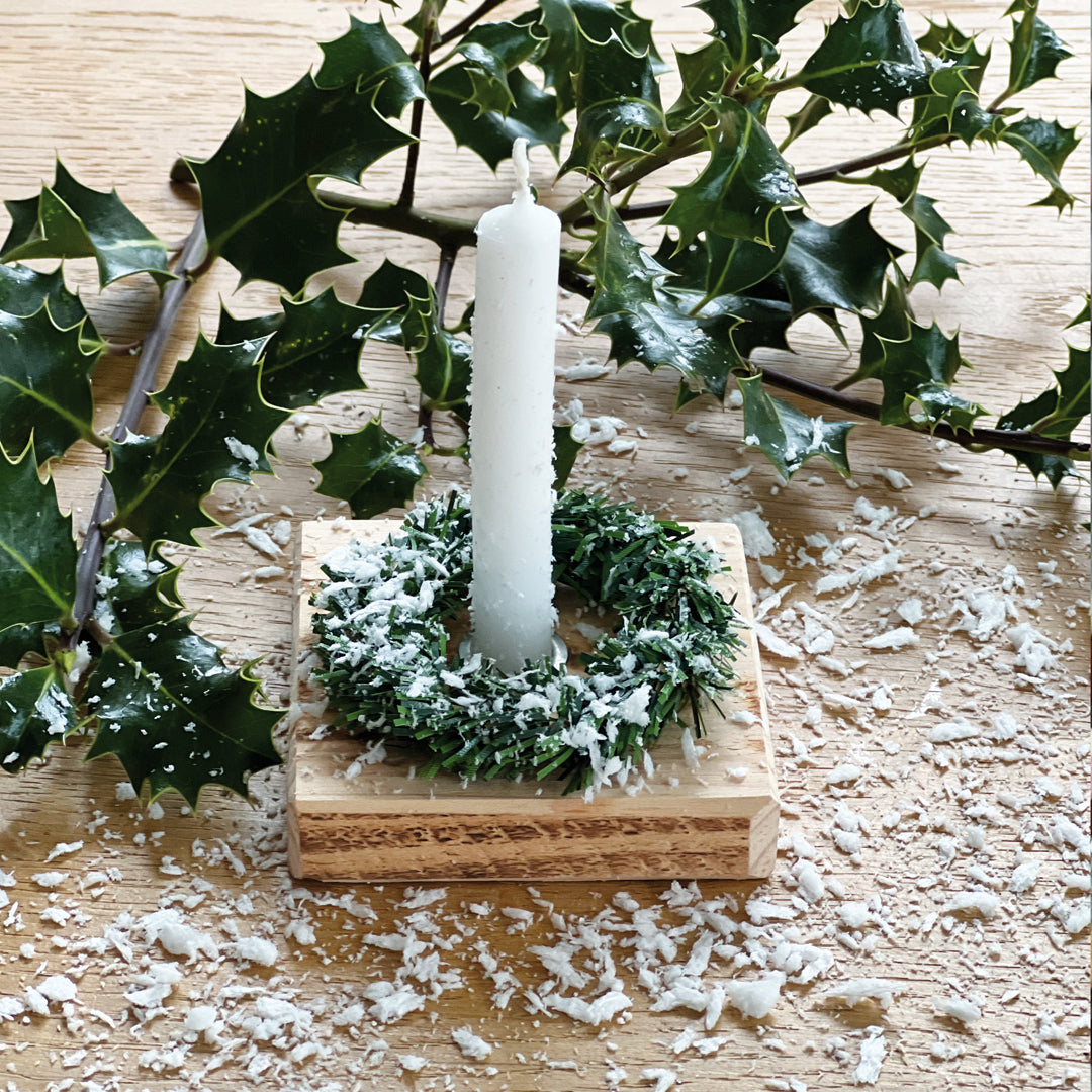 Weihnachtslicht Upcycling aus recyceltem Palettenholz