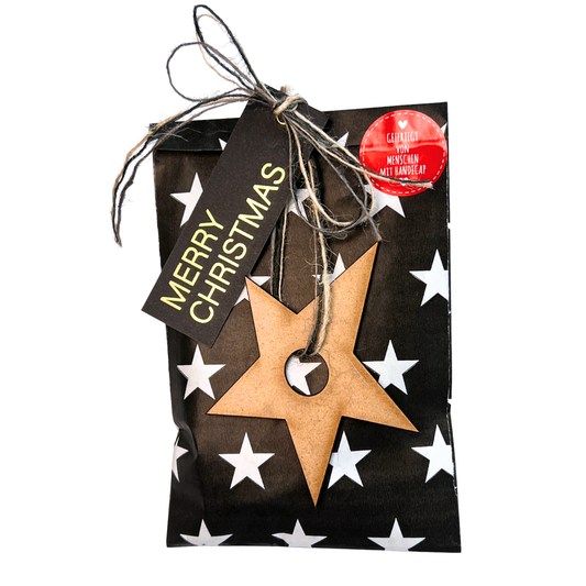 Wundertüte Weihnachten: 'Merry Christmas Weihnachtstüte' – mit Holzstern