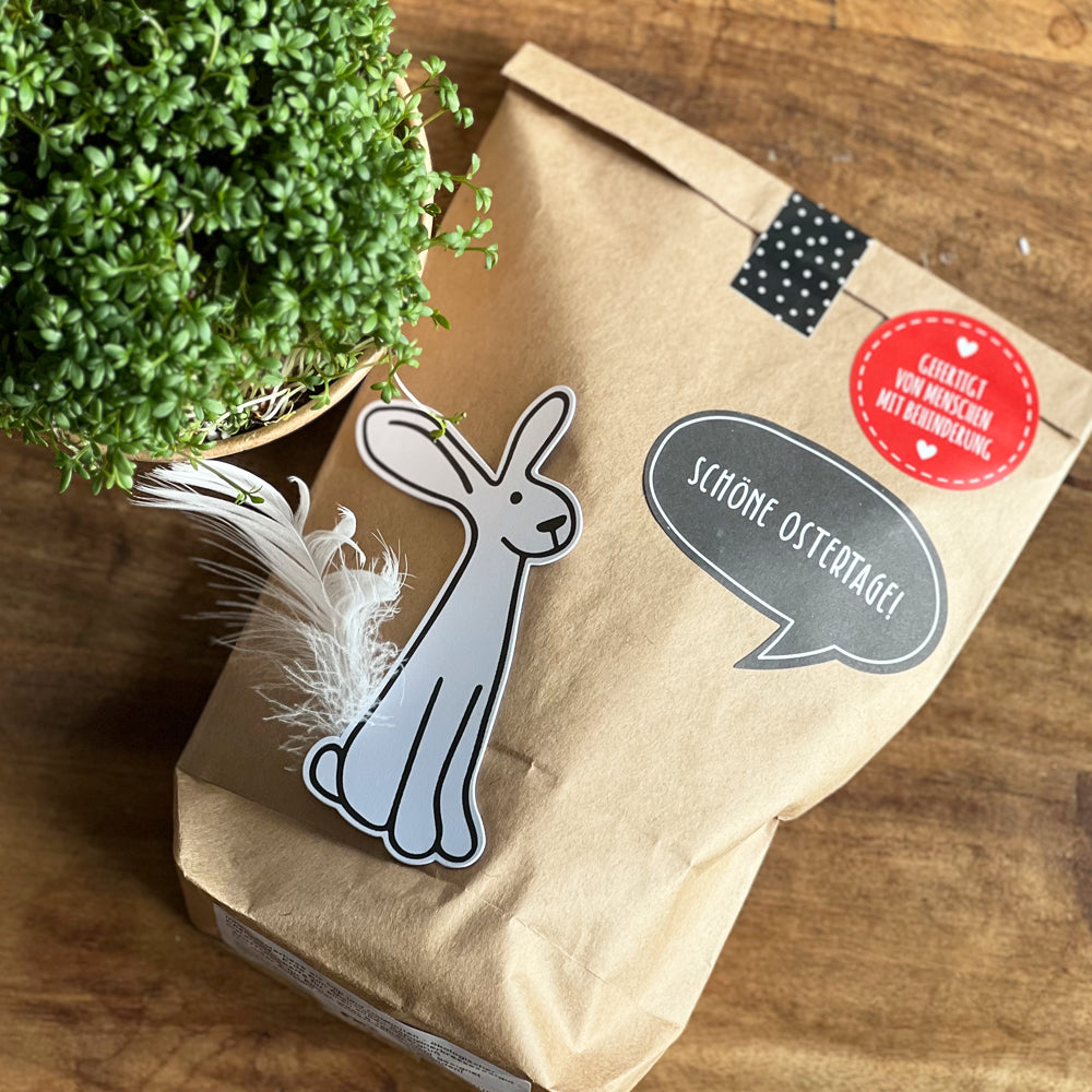 Schöne Ostertage Wundertüte mit Hase